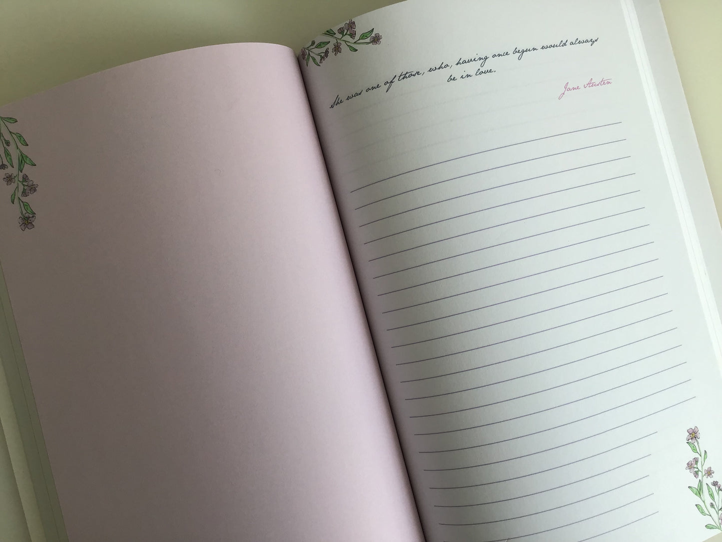 Jane Austen Journal - Spring Flowers - Northanger Abbey