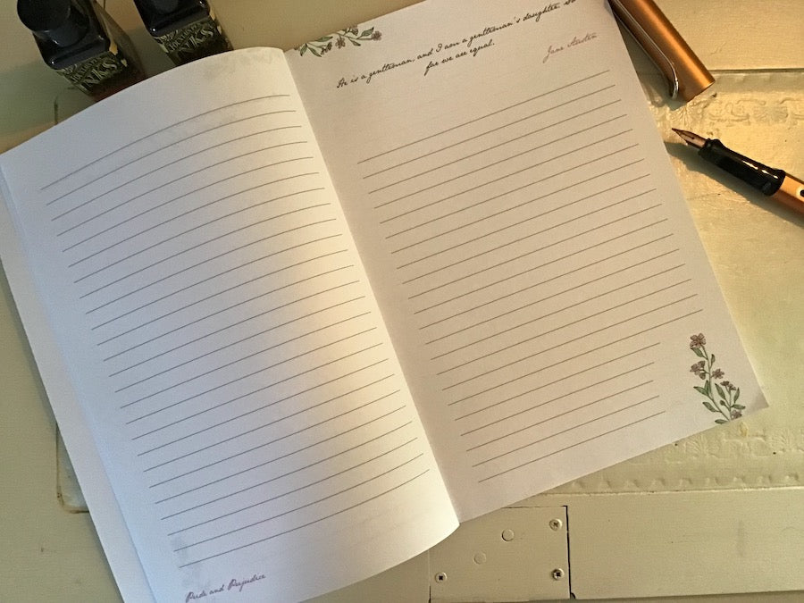 Jane Austen Journal - Spring Flowers - Sense and Sensibility