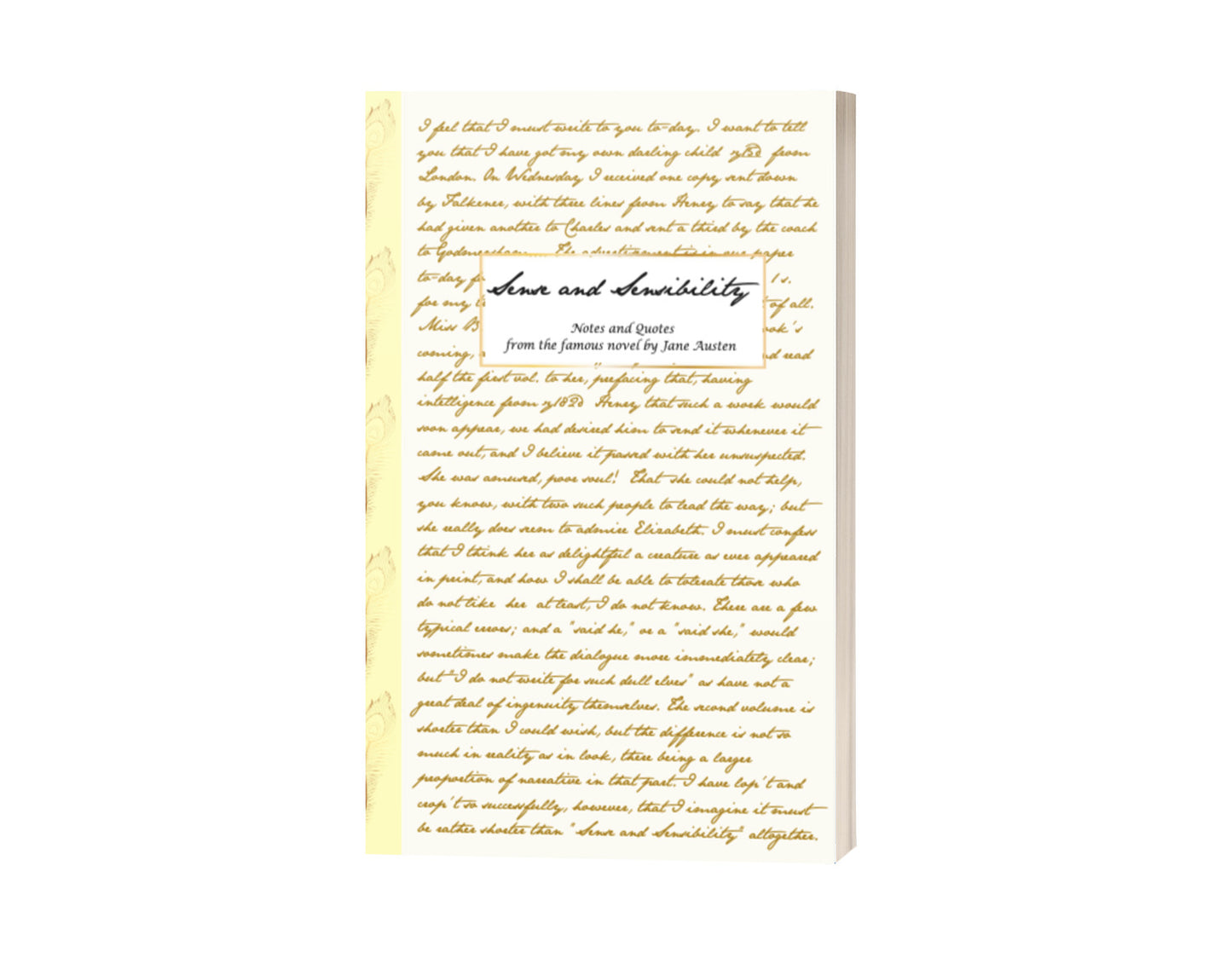 Jane Austen Letters Notebook Sense and Sensibility