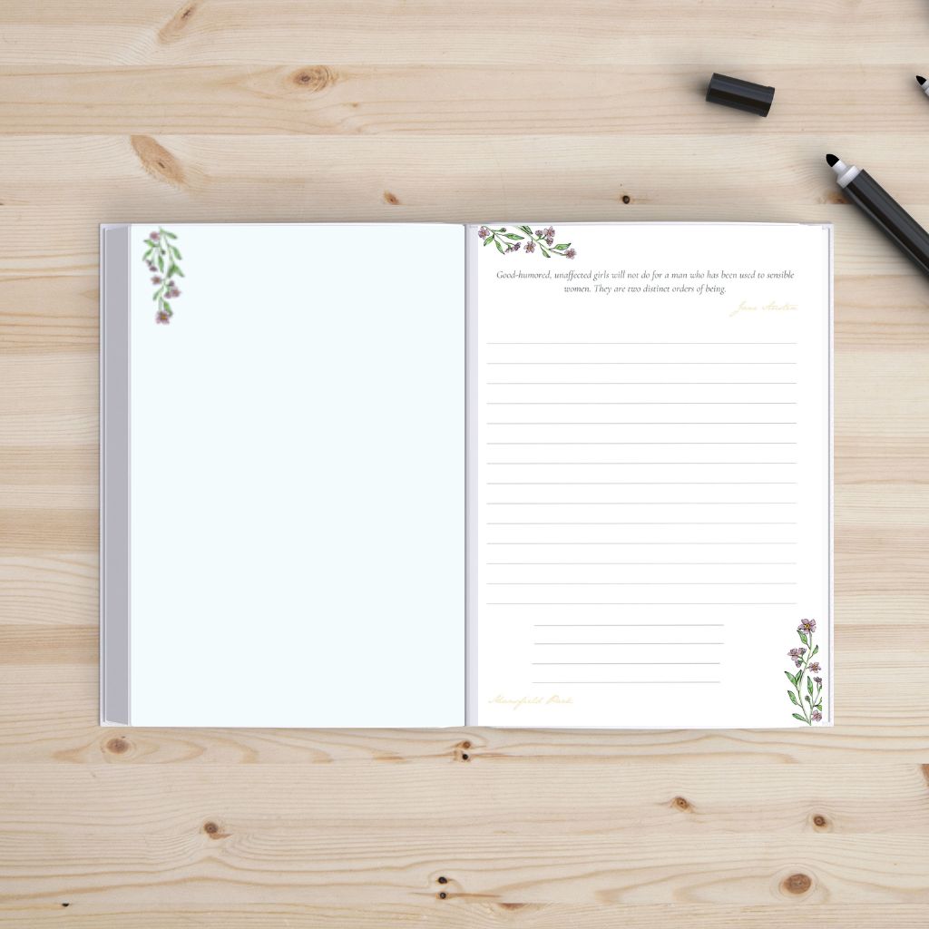 Jane Austen Journal - Spring Flowers - Sanditon