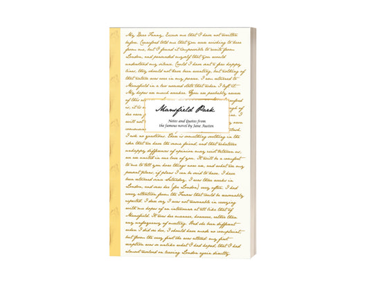 Jane Austen Letters Notebook Mansfield Park
