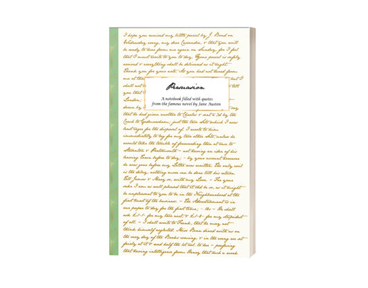 Jane Austen Letters Notebook Persuasion