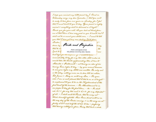Jane Austen Letters Notebook Pride and Prejudice