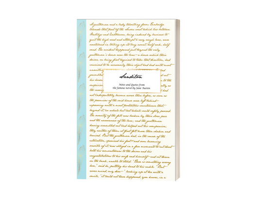 Jane Austen Letters Notebook Sanditon