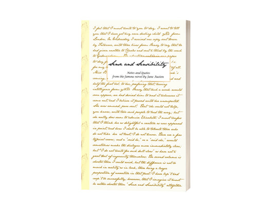 Jane Austen Letters Notebook Sense and Sensibility